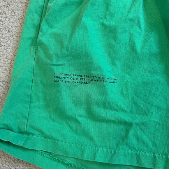 Pangaia Organic Cotton Shorts Green Pull On Loungewear Casual Womens Size XXS - Picture 4 of 7